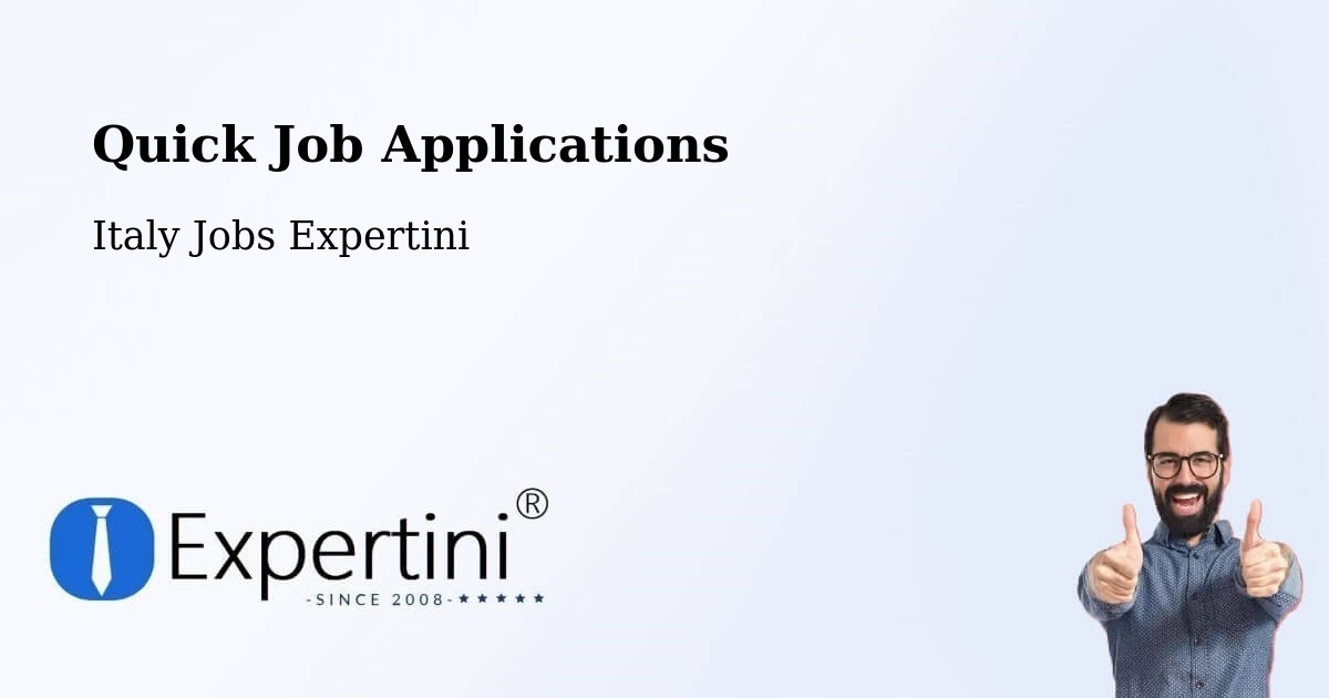 Quick Apply Feature – Condove - Italy Jobs Expertini